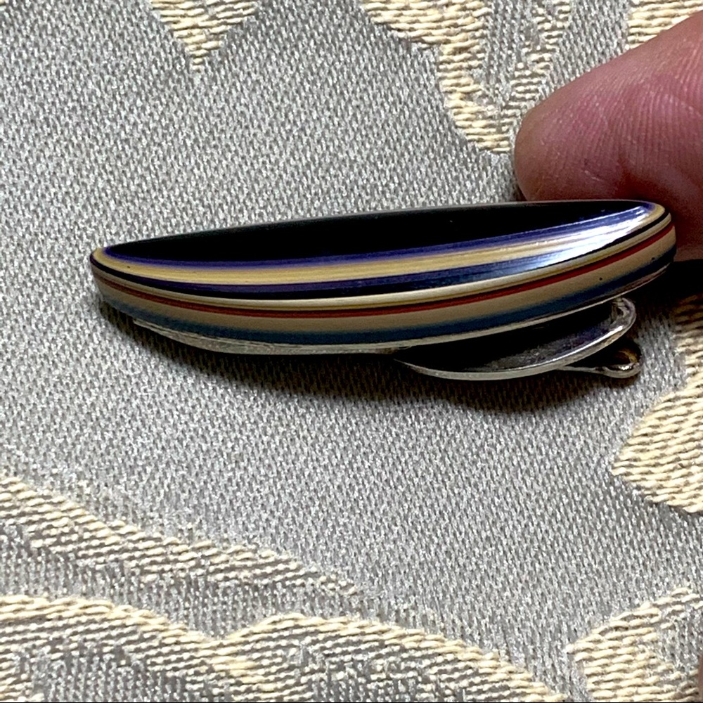 Vintage Silver Tie Clip Unique